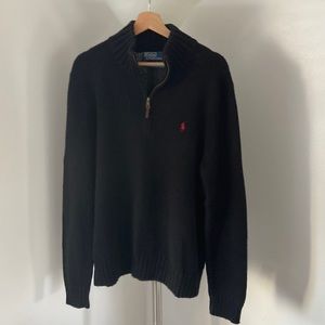 Ralph Lauren Polo cotton quarter zip sweater